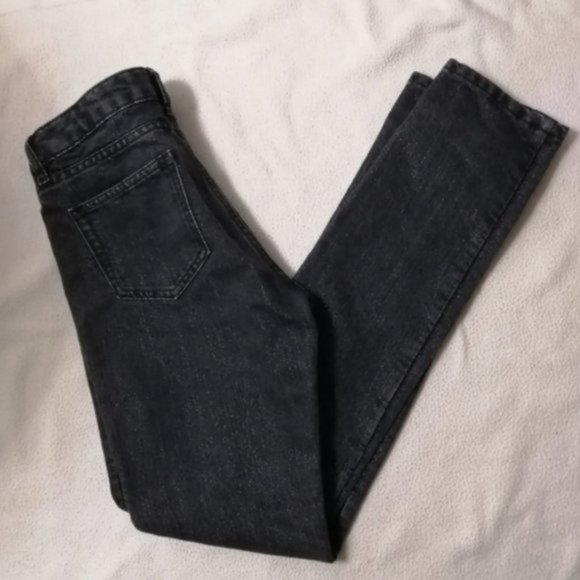 Karl Lagerfeld Mid Rise Black Metallic Rip Women Skinny Jeans - Picture 14 of 15